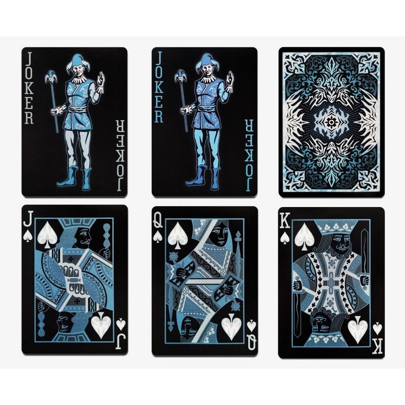 Bicycle Ice Theme Blue Playing Cards