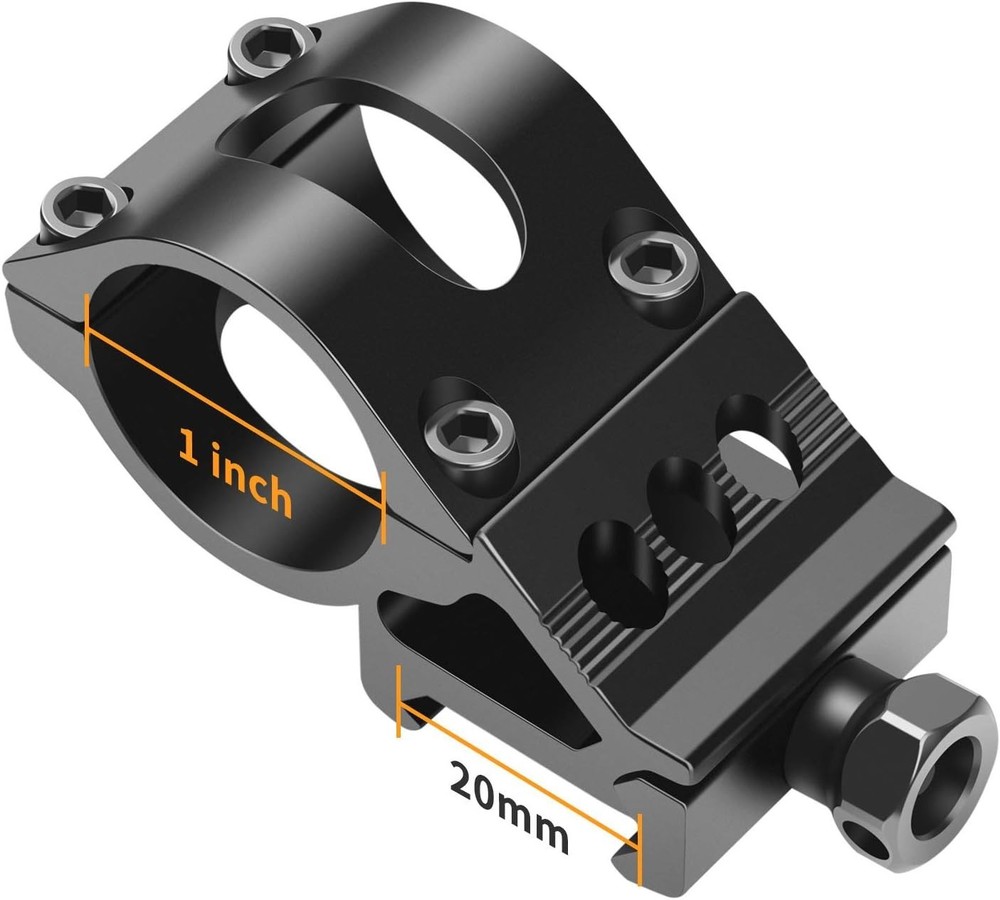 1-Inch Offset Picatinny Flashlight Mount | Lightweight & Durable Aluminum Design