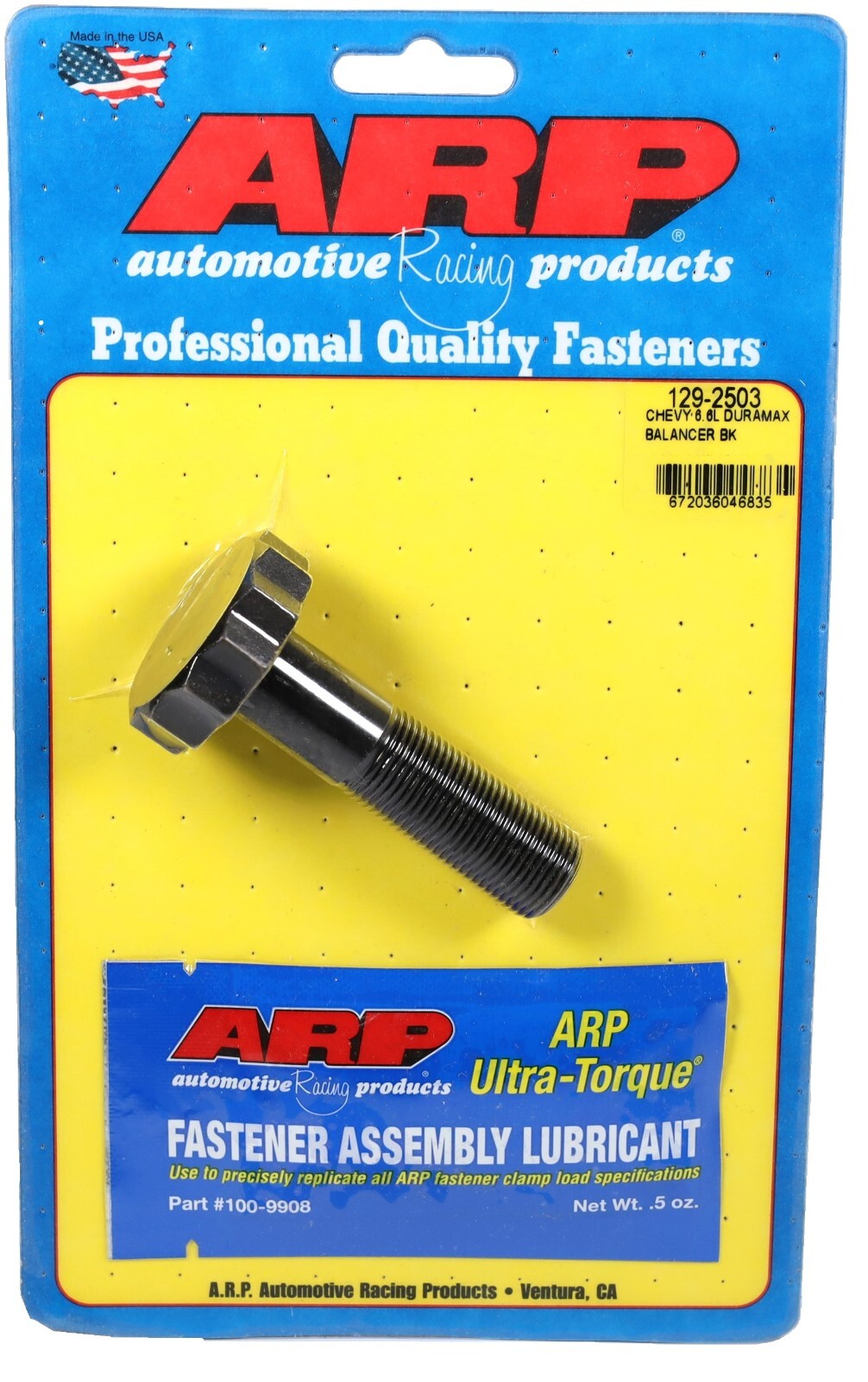 ARP 129-2503 Crankshaft Balancer Bolt 2001-2024 Chevy GMC 6.6L Duramax Diesel