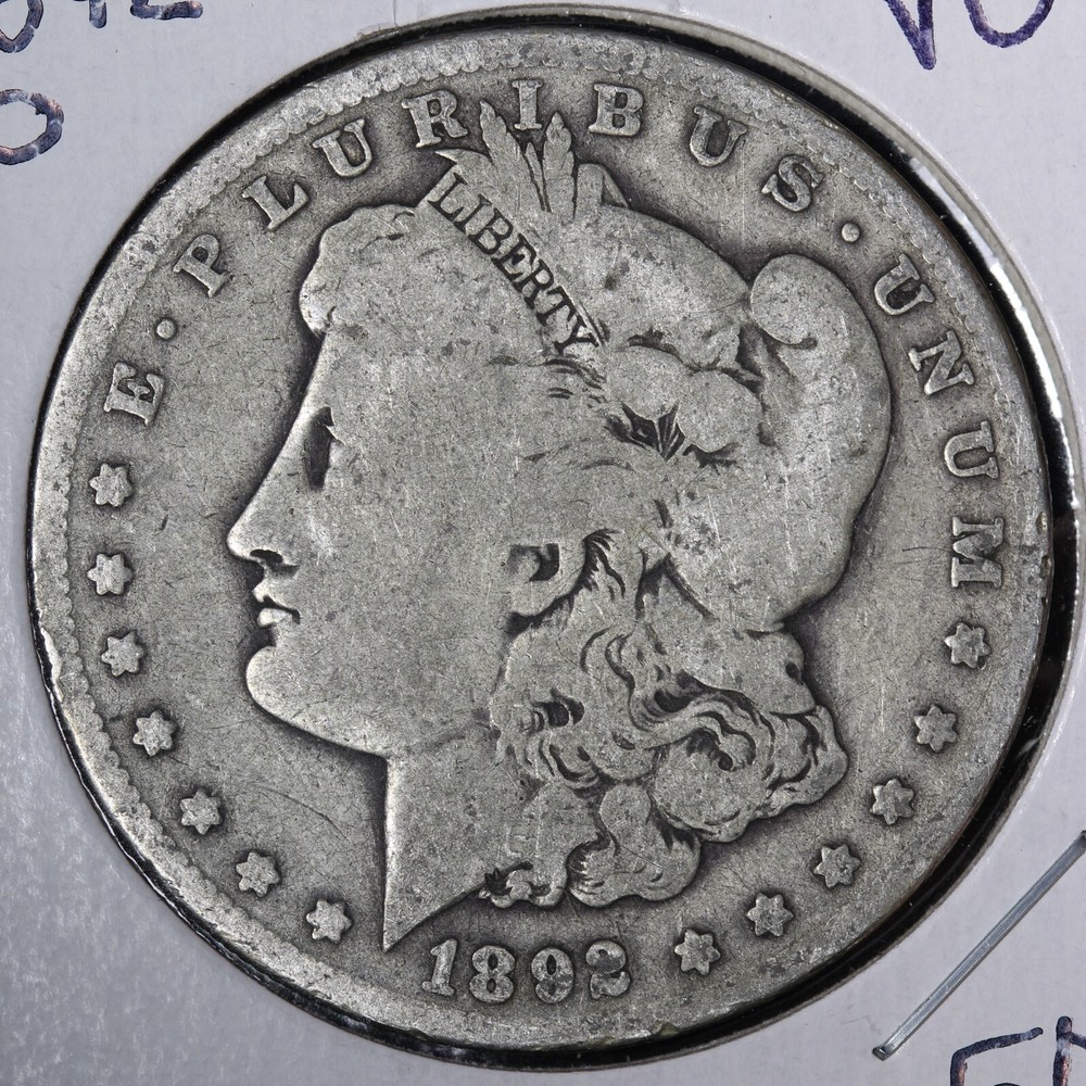 1892-O Morgan Silver Dollar VG E105 RNM
