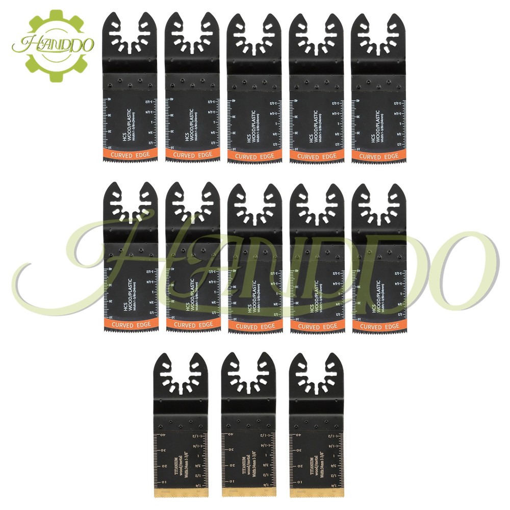 35PCS Multitool Blades Titanium Oscillating Tool Quick Saw Blades New
