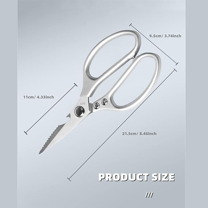 Kitchen Scissors Stainless Steel Multi Function Food Shear Sharp Heavy Duty Tool