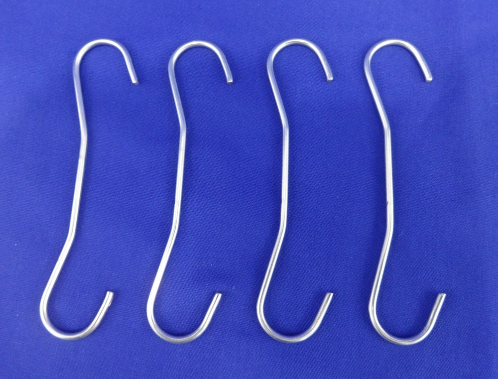 Steel Double C-Hook 4" Drop Grid Ceiling Hanger Suspended Tile Grid Track Hooks