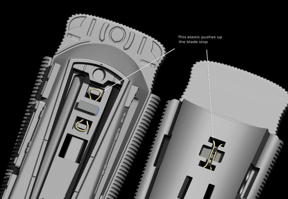Predator Gauntlet Forearm Right removable blades scale 1;1 File for 3D Printer