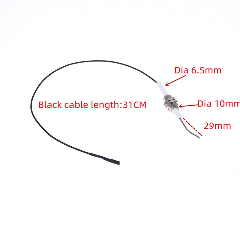 Ignition Part Plug Ceramic Electrode Igniter With Wire 30cm 2.3mm Terminal