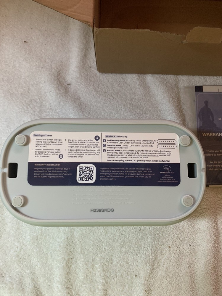 Mindsight Timed Lock Box (NIB)