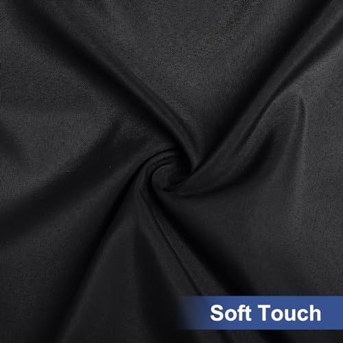 Rectangle Table Cloth Cover, Waterproof 72" x 30" (Rectangular) 1 Black