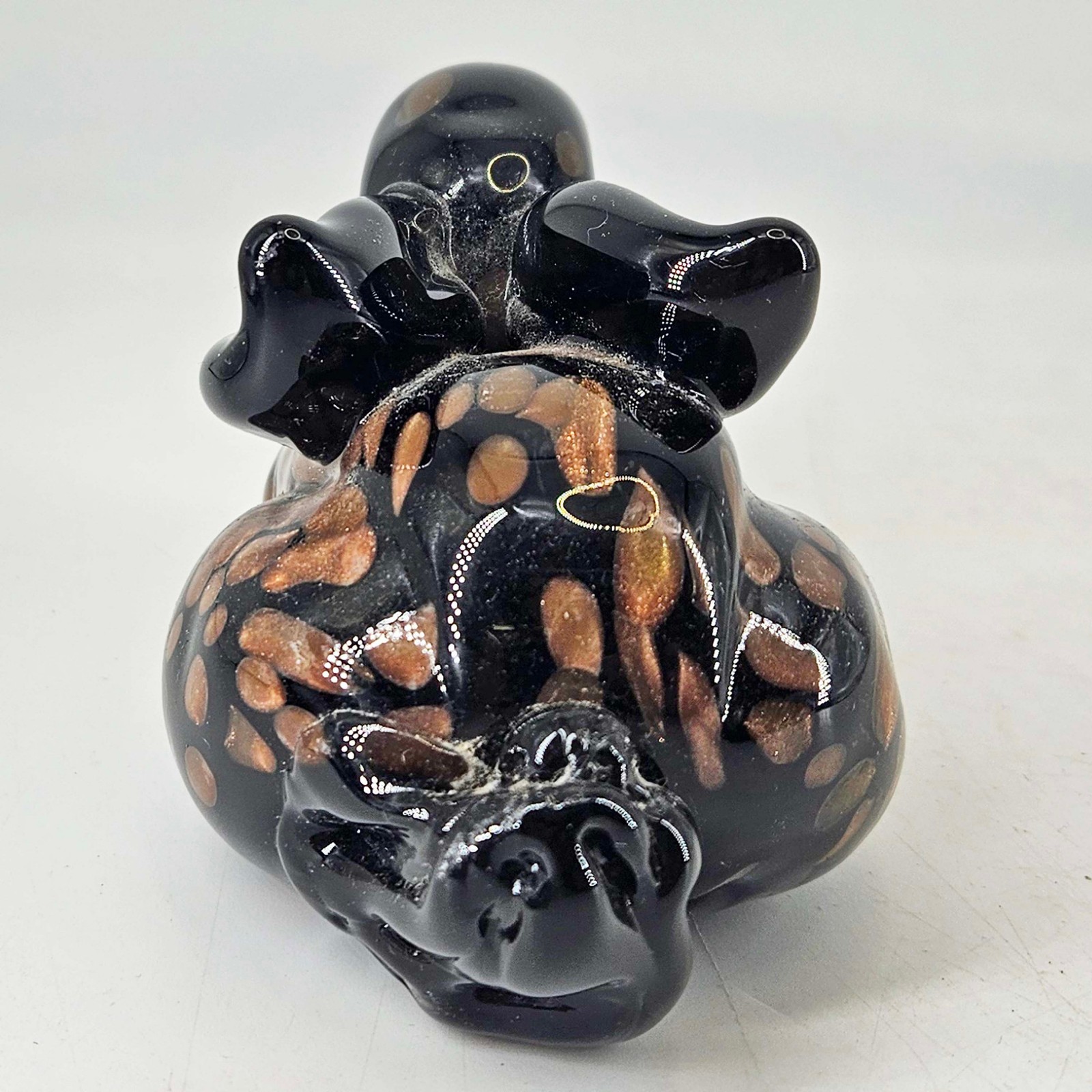 Vintage Cristalart Venetian Blown Art Glass Venezuela bunny rabbit hare figurine