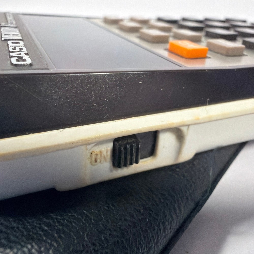 Casio Memory A-1 H-814 Vintage Electronic Calculator with Case Tested Working