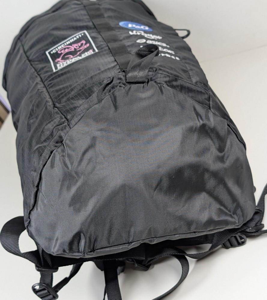 Flying Pig Marathon Cincinnati Lightweight Backpack Black Workout Runner Nylon