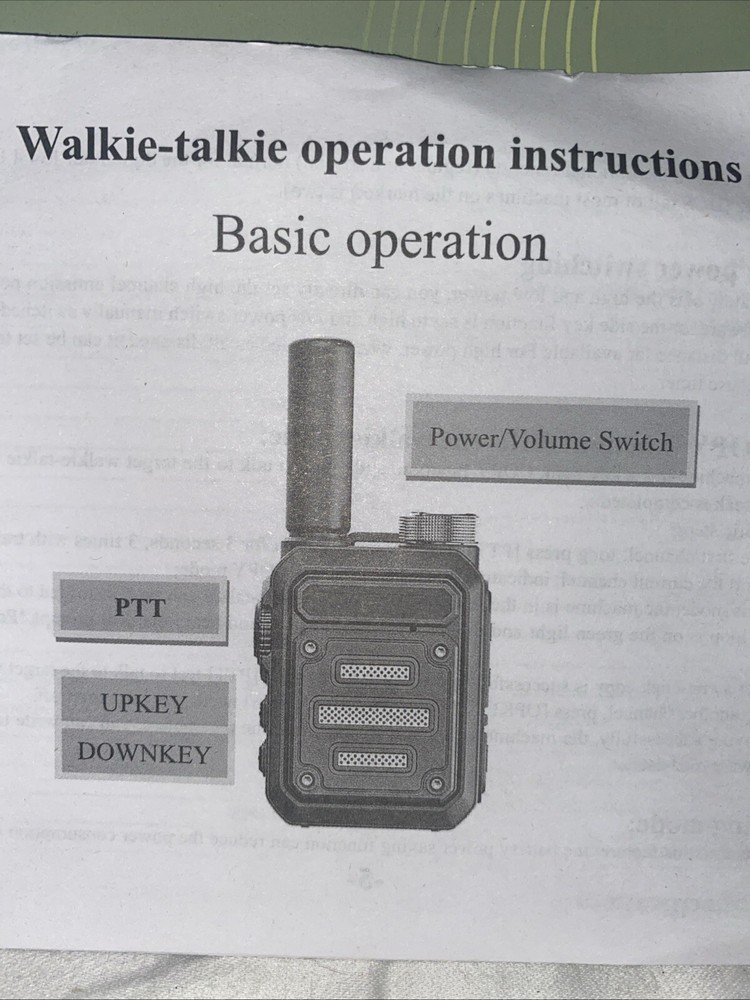 Walkie Talkies One G63. E