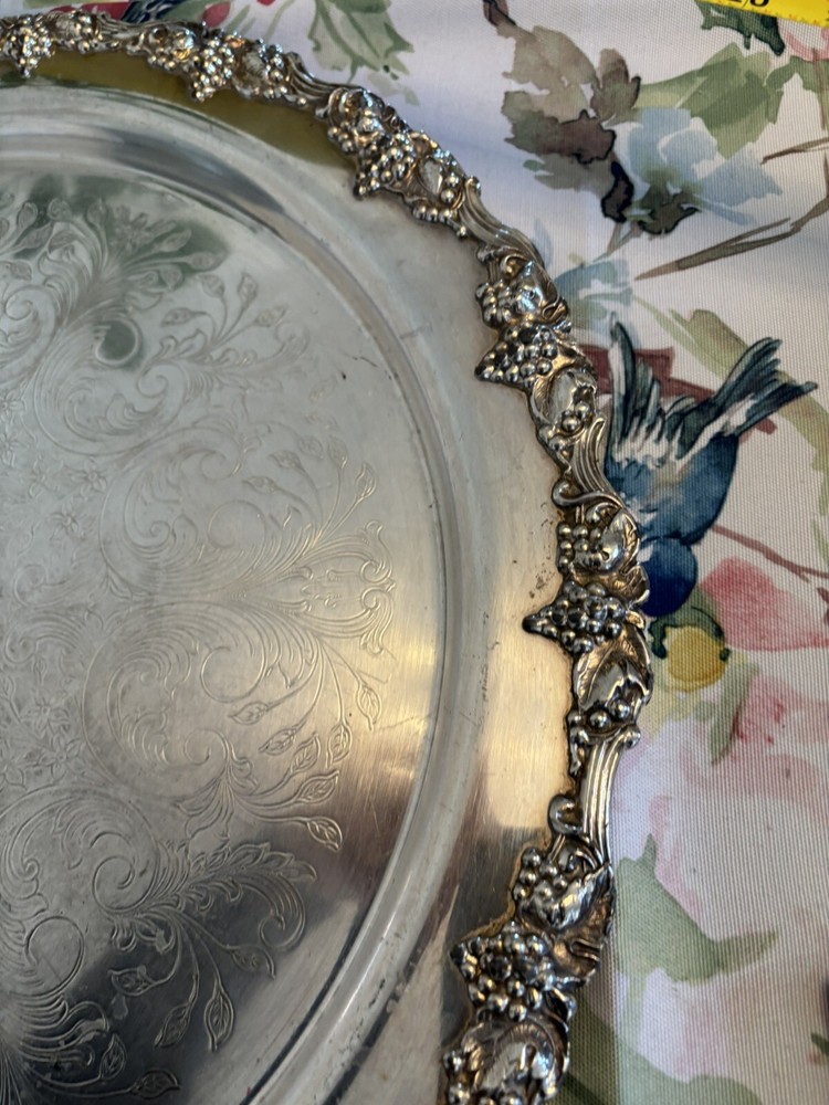 Silver Plate Eastern Silver, NYC 20” Platter