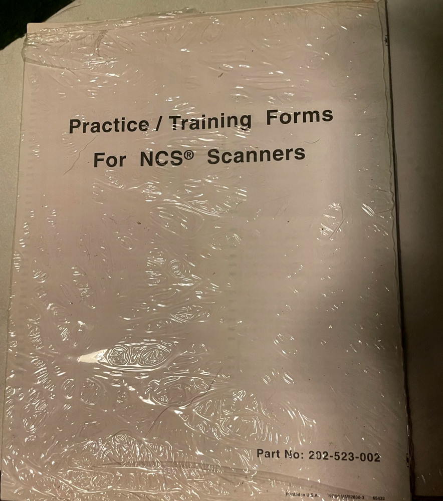 NCS Pearson Test Sheets for Opscan Optical Mark Readers, OMR