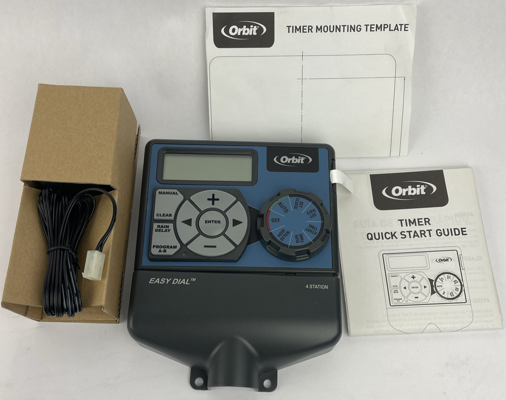 Orbit Irrigation 4-Station Easy Dial Indoor Sprinkler Timer Box OEM  NOS