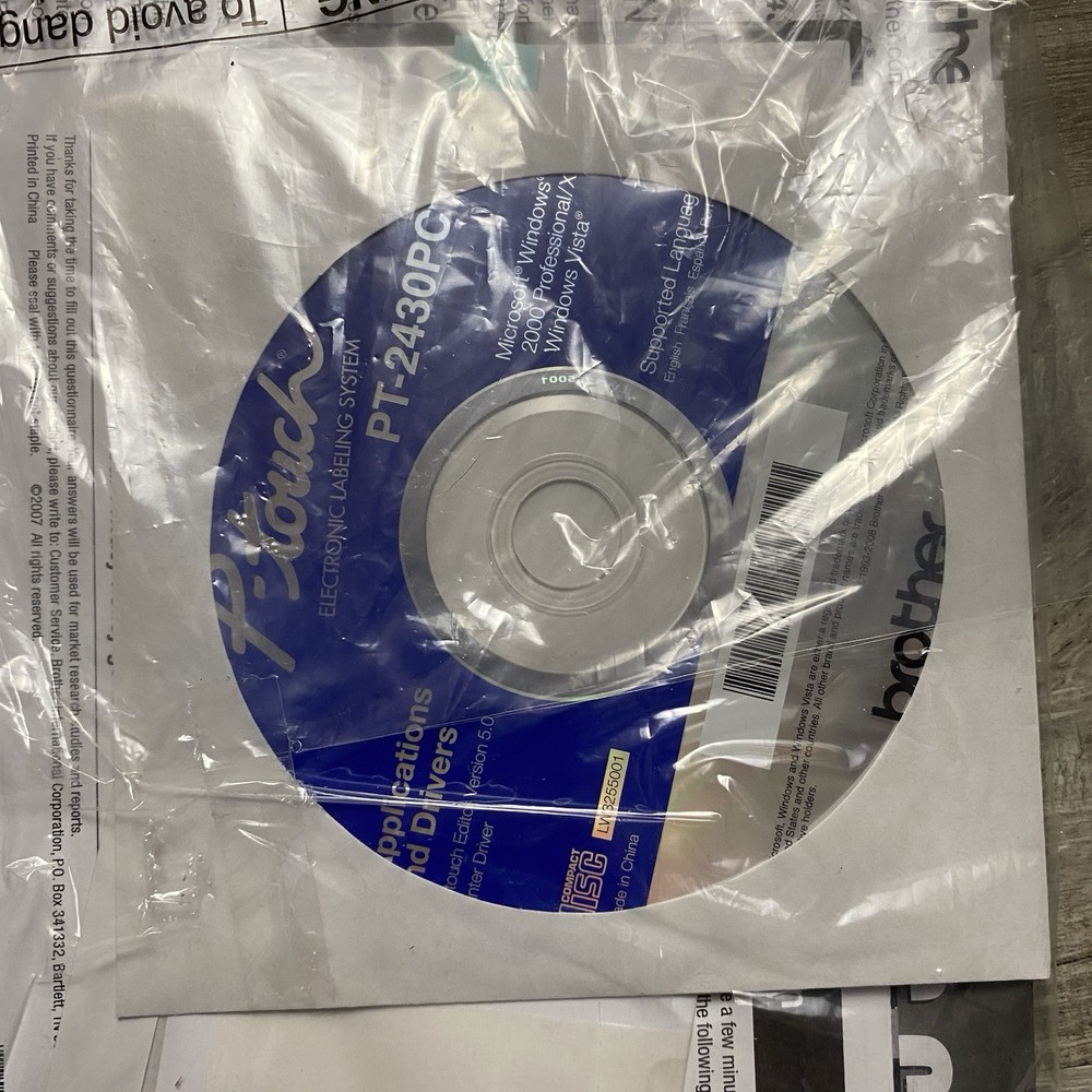 Brother P-Touch PT-2430PC Plug & Label Printer Professional Prints from PC🔥🔥🔥