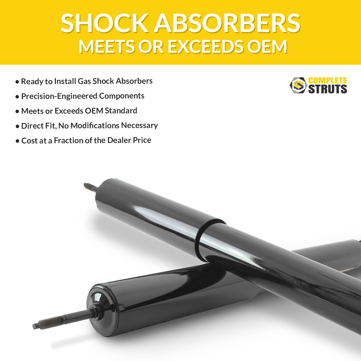 2014-2018 Mazda 3 Front Complete Strut Assemblies & Rear Shock Absorbers