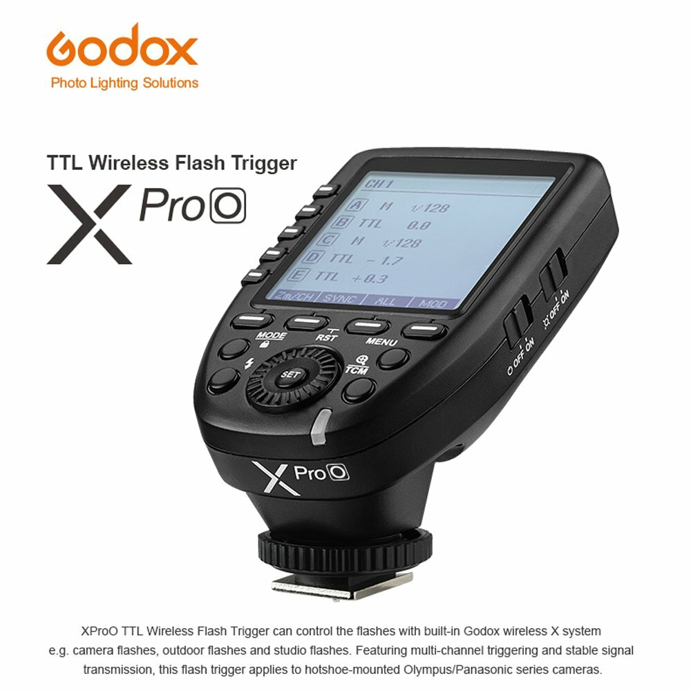 Godox XPro-O TTL TCM Transmitter Trigger For Olympus Panasonic Camera Flash