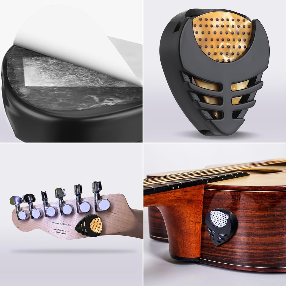 Non-slip Guitar Picks, 0.46 0.71 0.96mm Includes Thin Medium Heavy M