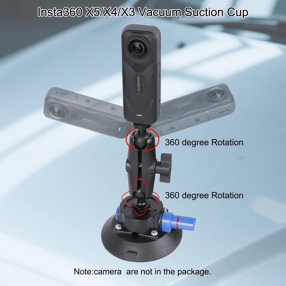 PellKing Camera Air Pump Vacuum Suction Cup Handlebar Mount Kit Compatible...