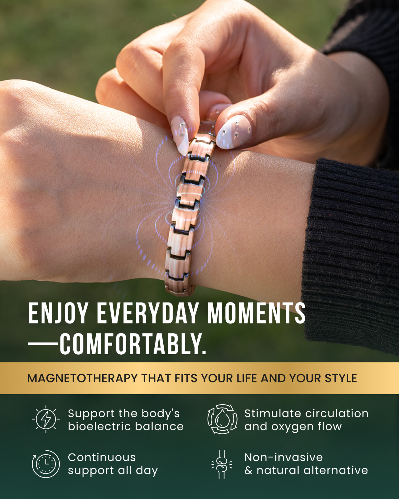 MagnetRX® Magnetic Copper Bracelets for Women Ultra Strength Magnetic Bracelets