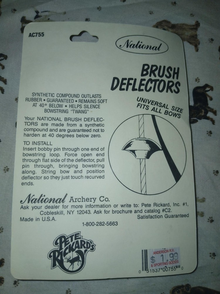 Pete Rickards Brush button deflectors (pair)