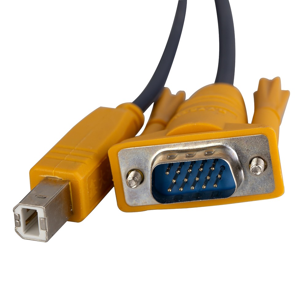 KVM Switch Cable USB VGA Combo Wire PC Laptop Video Printer Scanner Cord 5ft