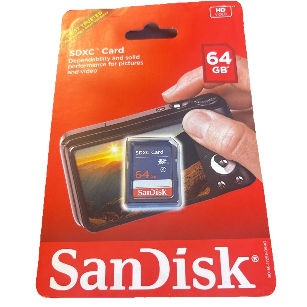 SanDisk 64GB Class 4 SDXC Flash Memory Card- SDSDB-064G-B35