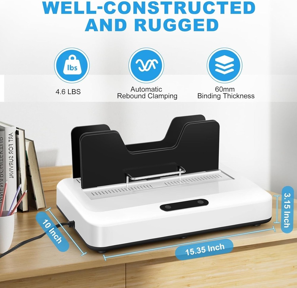 Effortless Thermal Binding Machine for 500 Sheets - Instant Results, A4/A5 Sizes