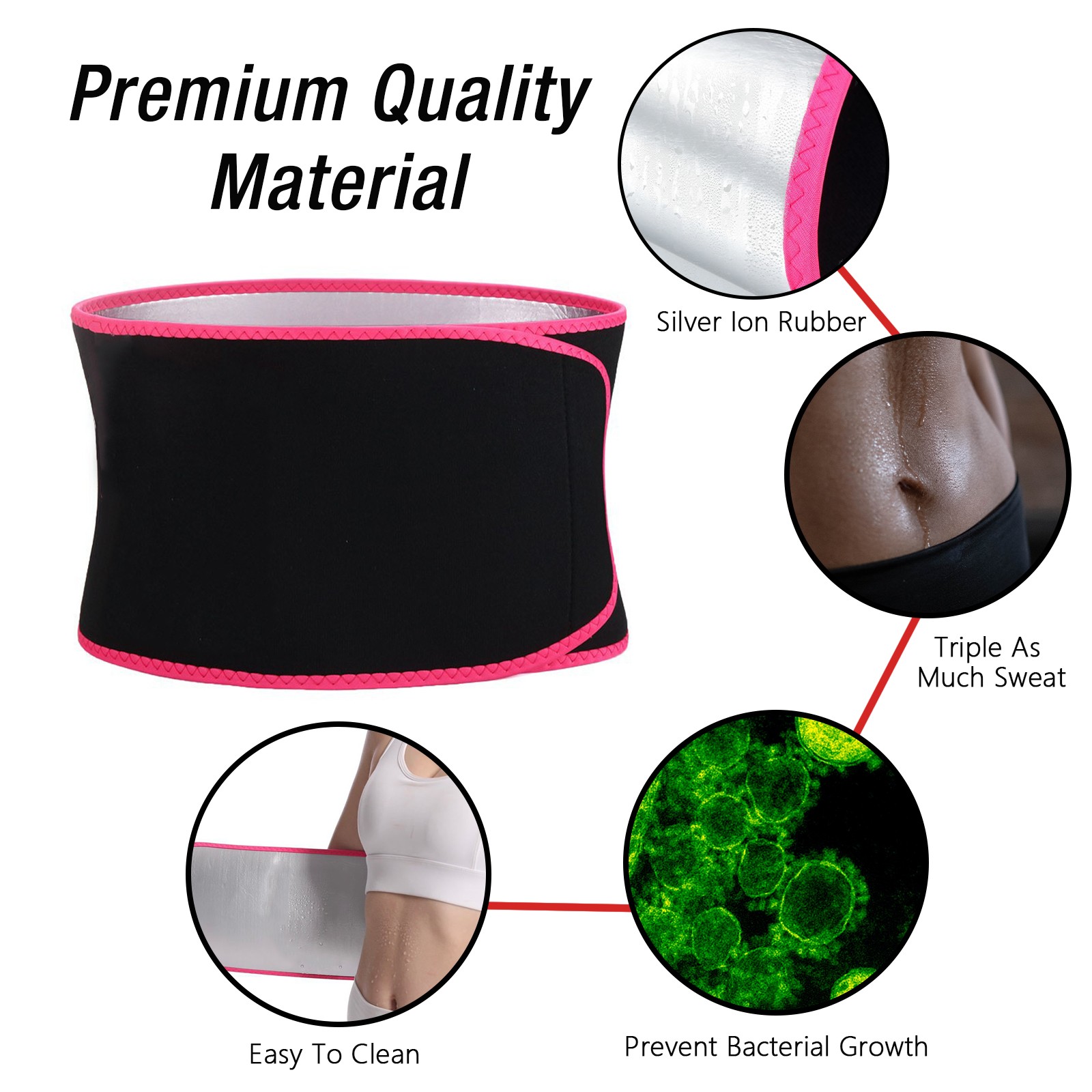 Men&Women Adjustable Waist Trainer for Weight Loss&Toning - Fitness Shaper Belt