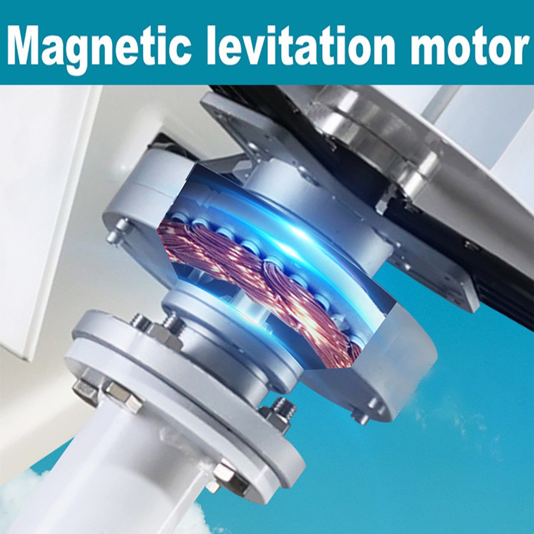 3000W Vertical Wind Turbine Generator Hybrid MPPT Controller 48V Windmill Motor