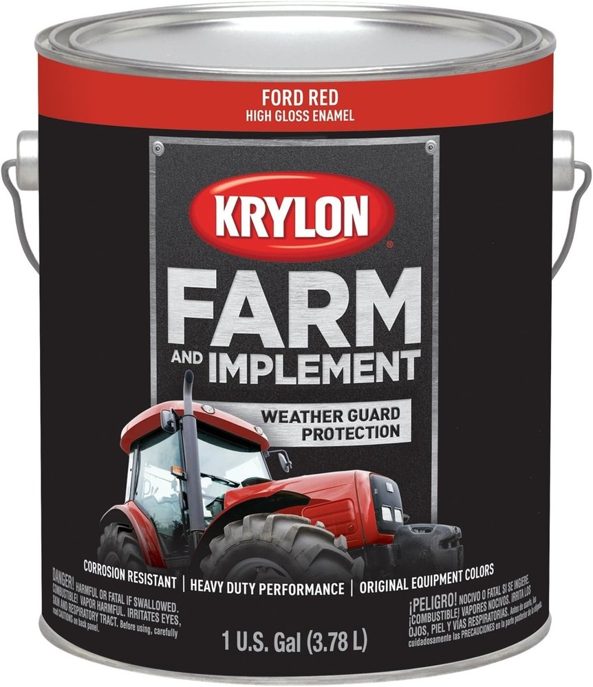 Krylon 1972 Ford Red Farm & Implement Gallon