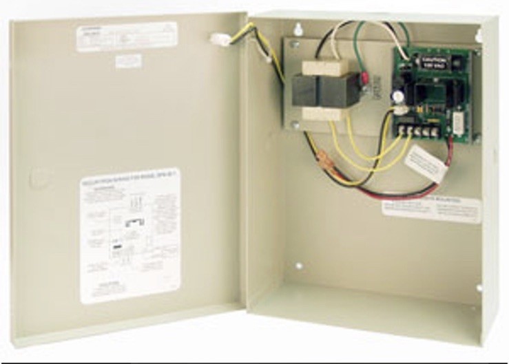 NIB Securitron BPS-24-1 Power Supply, 24VDC 1A, w/ Enclosure, Regulated,Filtered