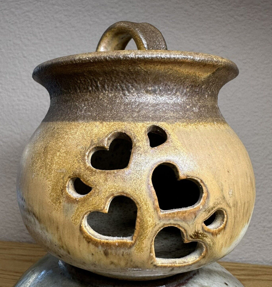 Affinity Studio Art Pottery Potpourri Candle Holder w/Lid - Ceramic Stoneware