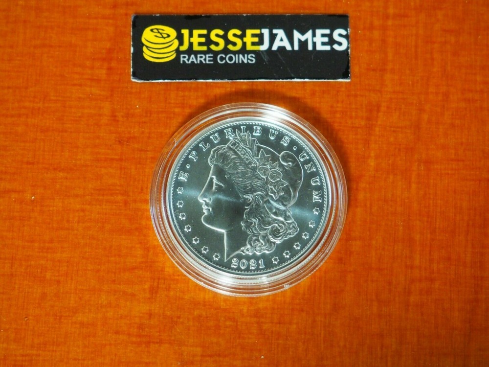 2021 $1 CC PRIVY SILVER MORGAN DOLLAR WITH BOX/COA MINT CODE 21XC CARSON CITY