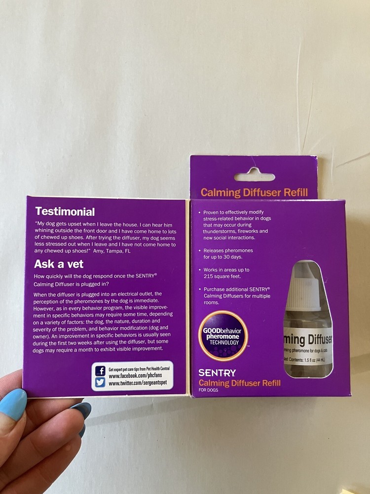 Sentry Dog Calming Diffuser Refill 1.5oz to reduce anxiety