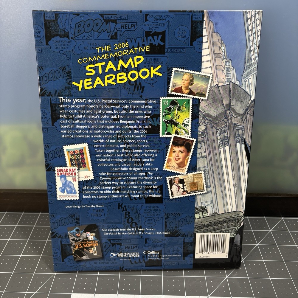 2006 Commemorative Stamp Yearbook Olympics DC Superhero Disney USPS Collins NEW