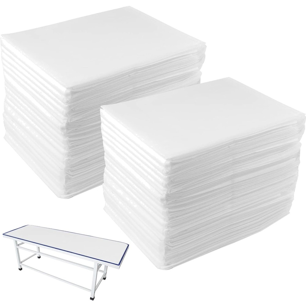 40 PCS Disposable Spa Bed Sheets, Waterproof Massage Table Sheet Protector, N...