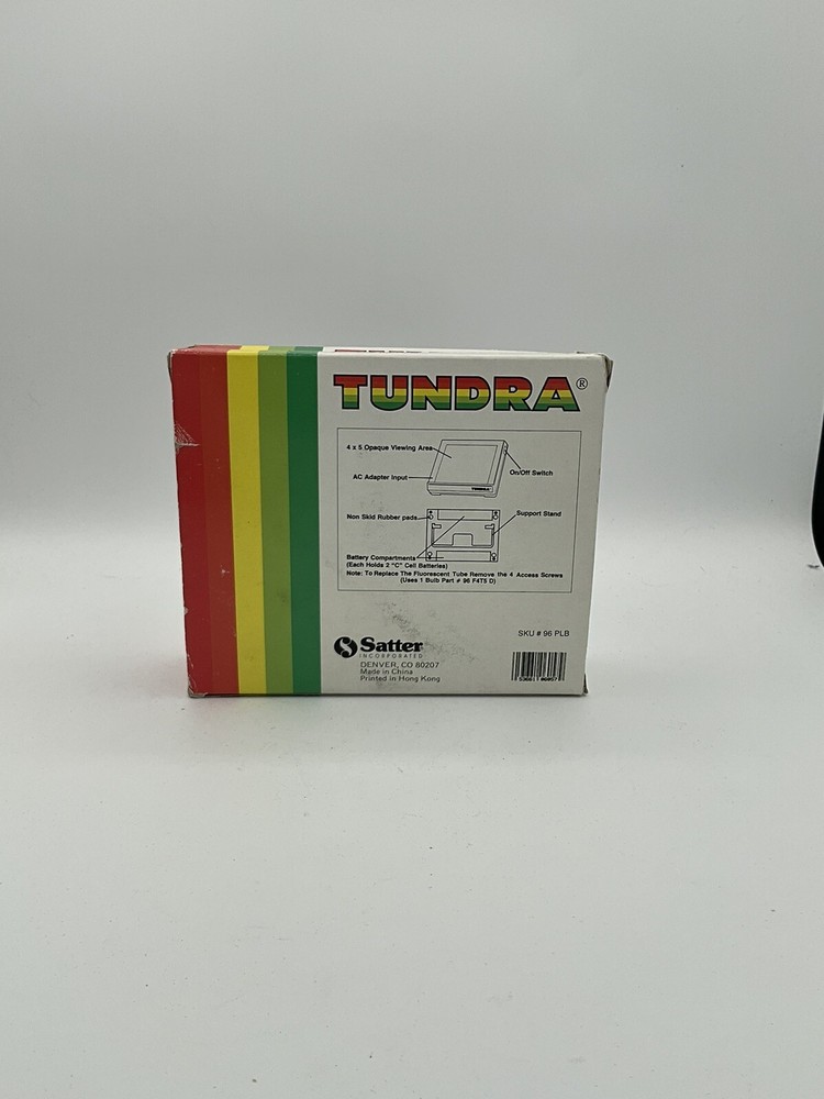Tundra Negative Slide Sorter / Portable Light Box EUC! Model # 96 PLB
