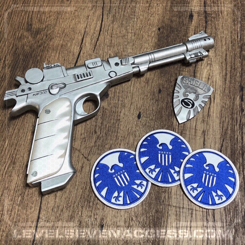 • SHIELD • CLASSIC RETRO BLUE PATCH • PROJECT INSIGHT • AGENT COSPLAY PROP •