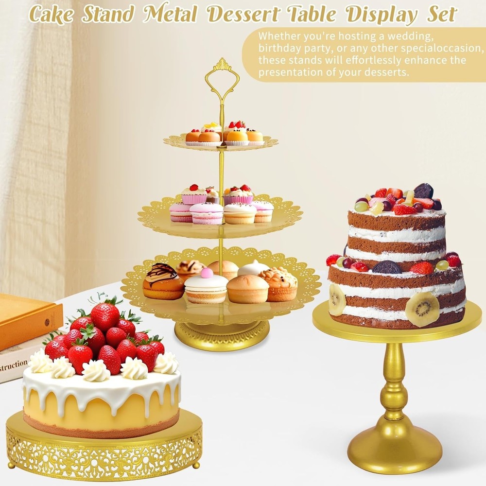 Versatile Party Display Stands - 8 Pcs