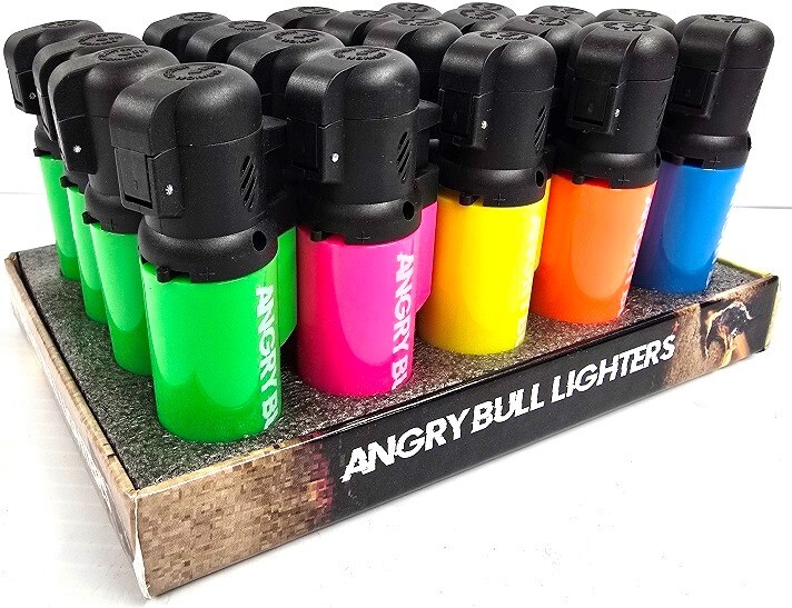ANGRY BULL MINI TORCH LIGHTER 5 DIFFERENT COLORS