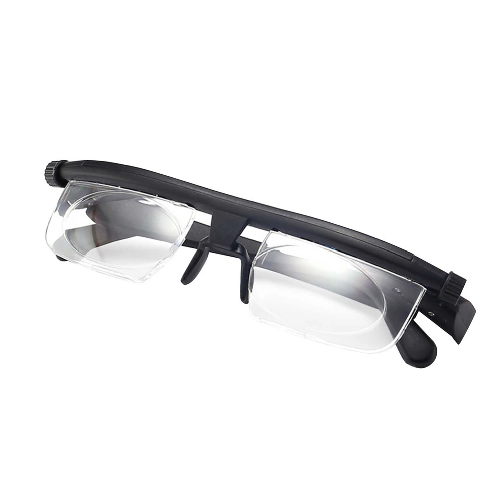 Dial Adjustable Glasses Variable Focus For Reading Distance Vision Eyeglasses ne