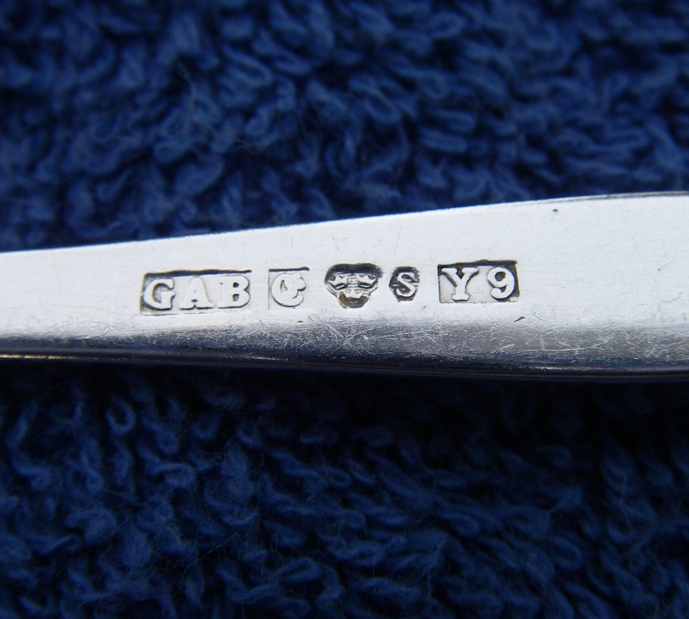 Nice SWEDISH 830 Silver Pierced Pattern SUGAR SPOON-Maker GAB-NR