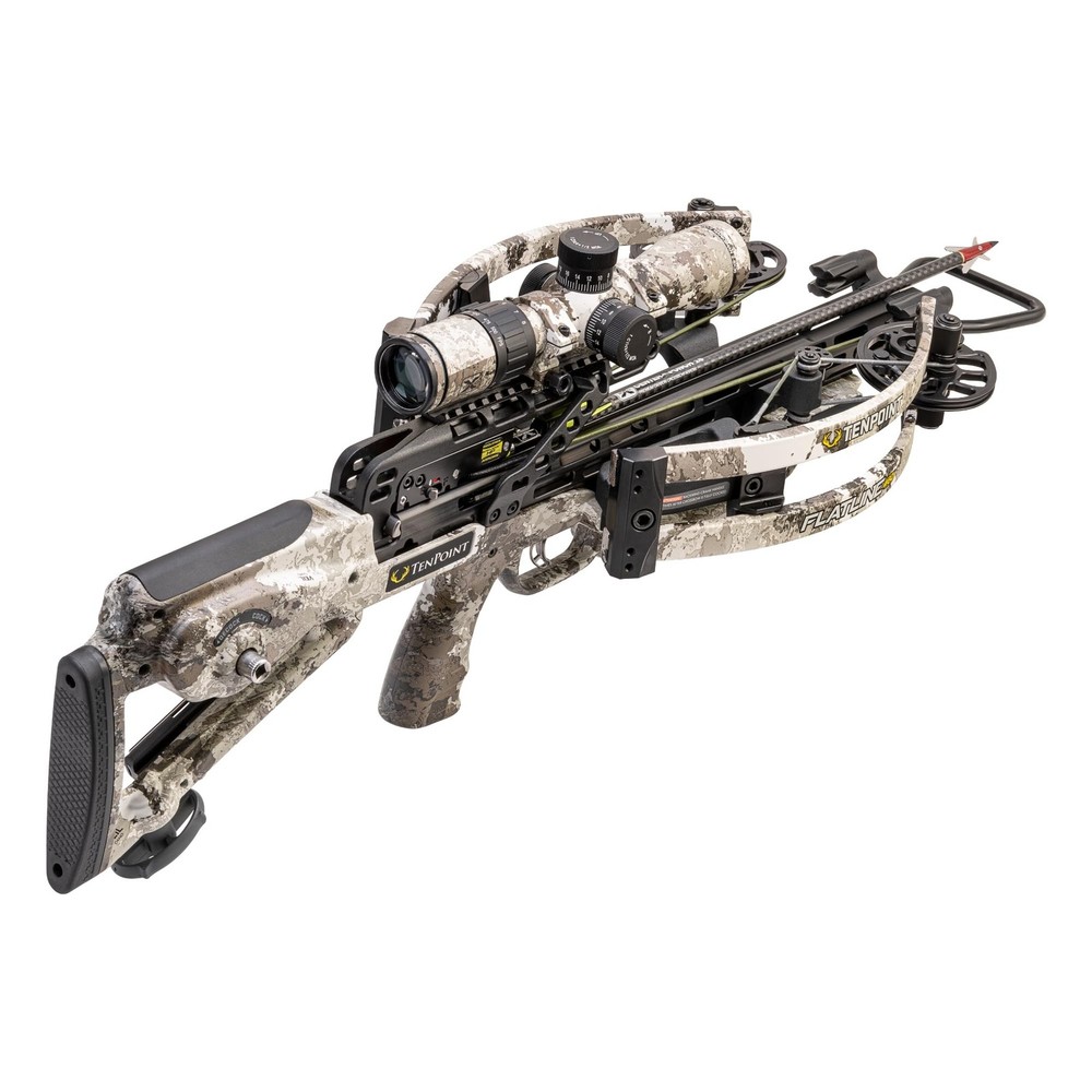 TenPoint Flatline 460 Crossbow - 460 FPS - Includes 100-Yard EVO-X Marksman E...