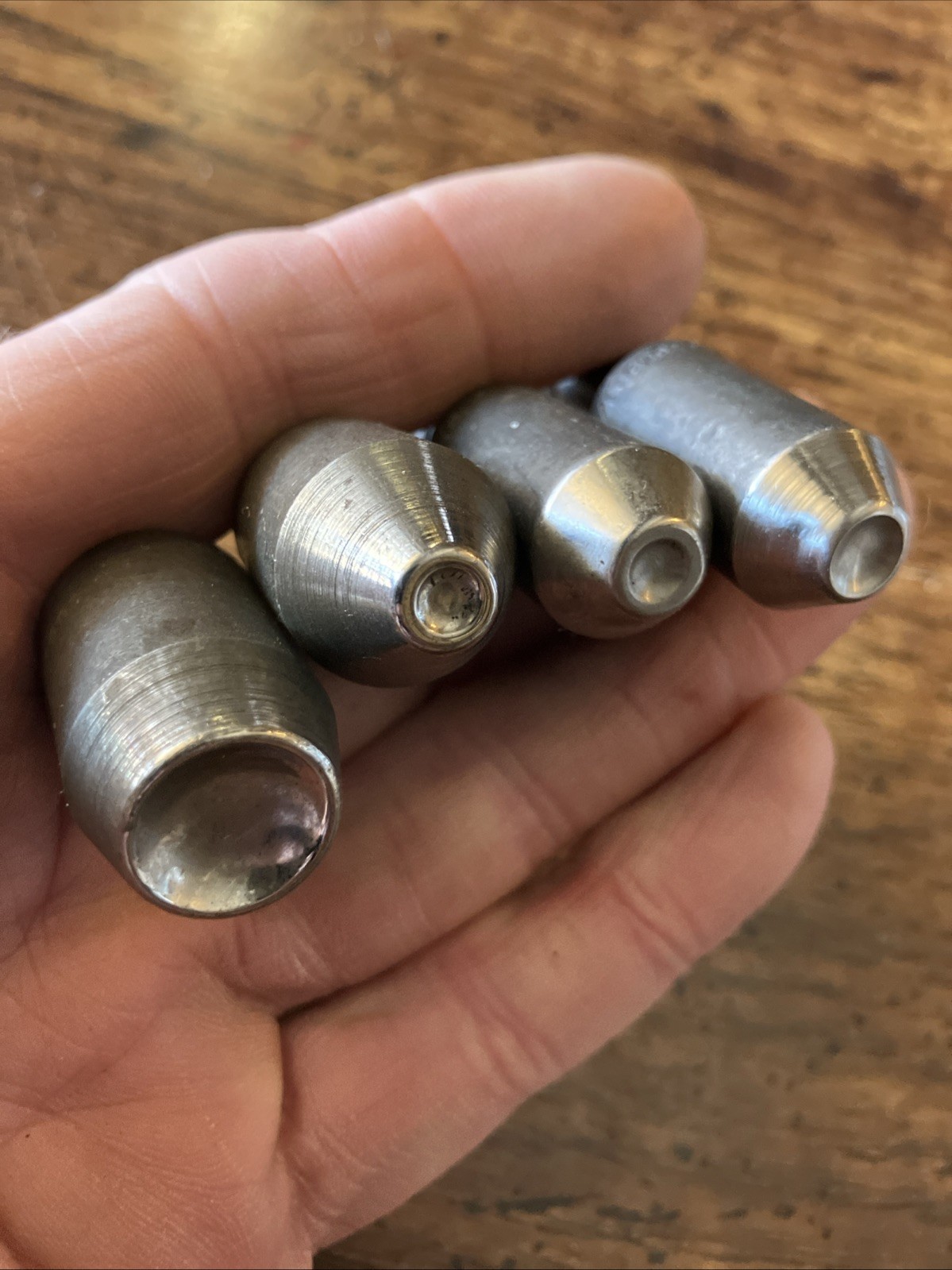 4 Lg Oval Head Rivet Squeezer Die 3/8 Shank Aircraft Aviation Brazier Belly Tank