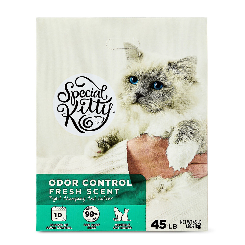 Clumping Clay Cat Litter, Fresh Scent, 45 Lbs Box