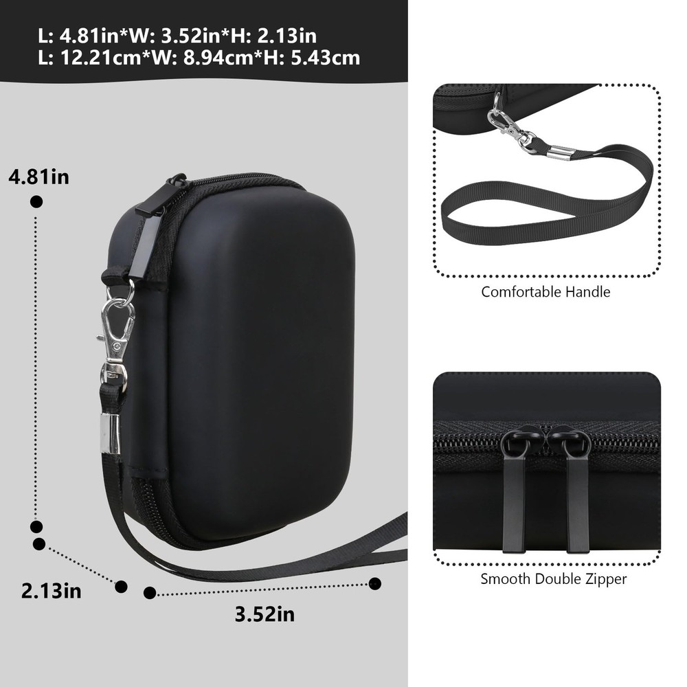 Supmay Computer Memory Card Readers Organizer Case Compatible with SD Black