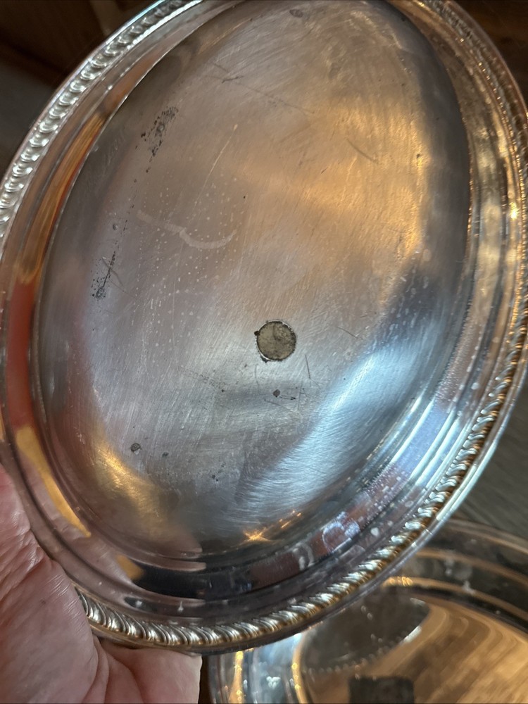 W. M. Rogers Silver plate covered Vegetable Serving Dish