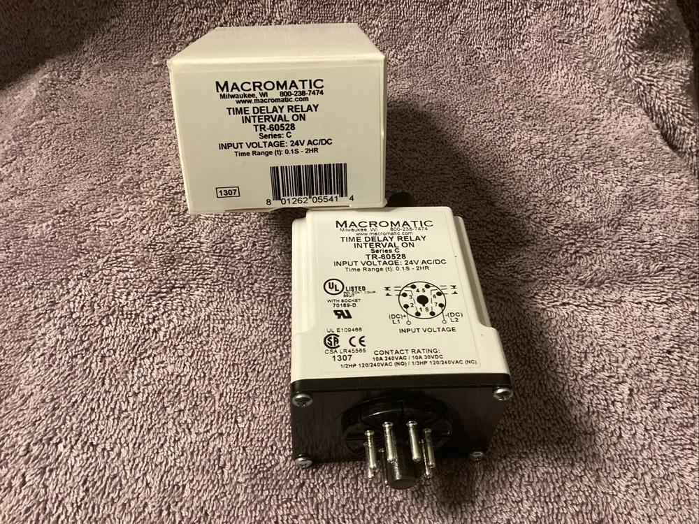 MACROMATIC…TR-60528…Time Delay Relay…NEW😀