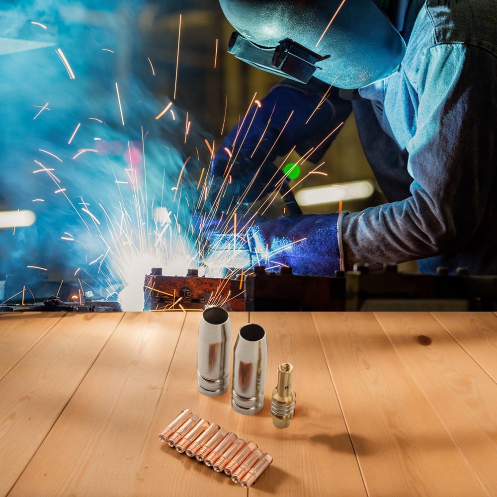 Complete For MIG Welding Kit 13PCS Including Gas Nozzles Diffuser and Tips